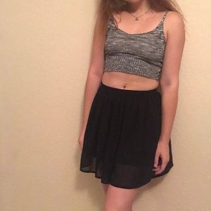 black polyester skirt